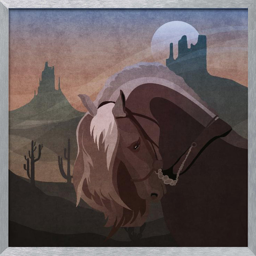 Cowboy Horse Poster